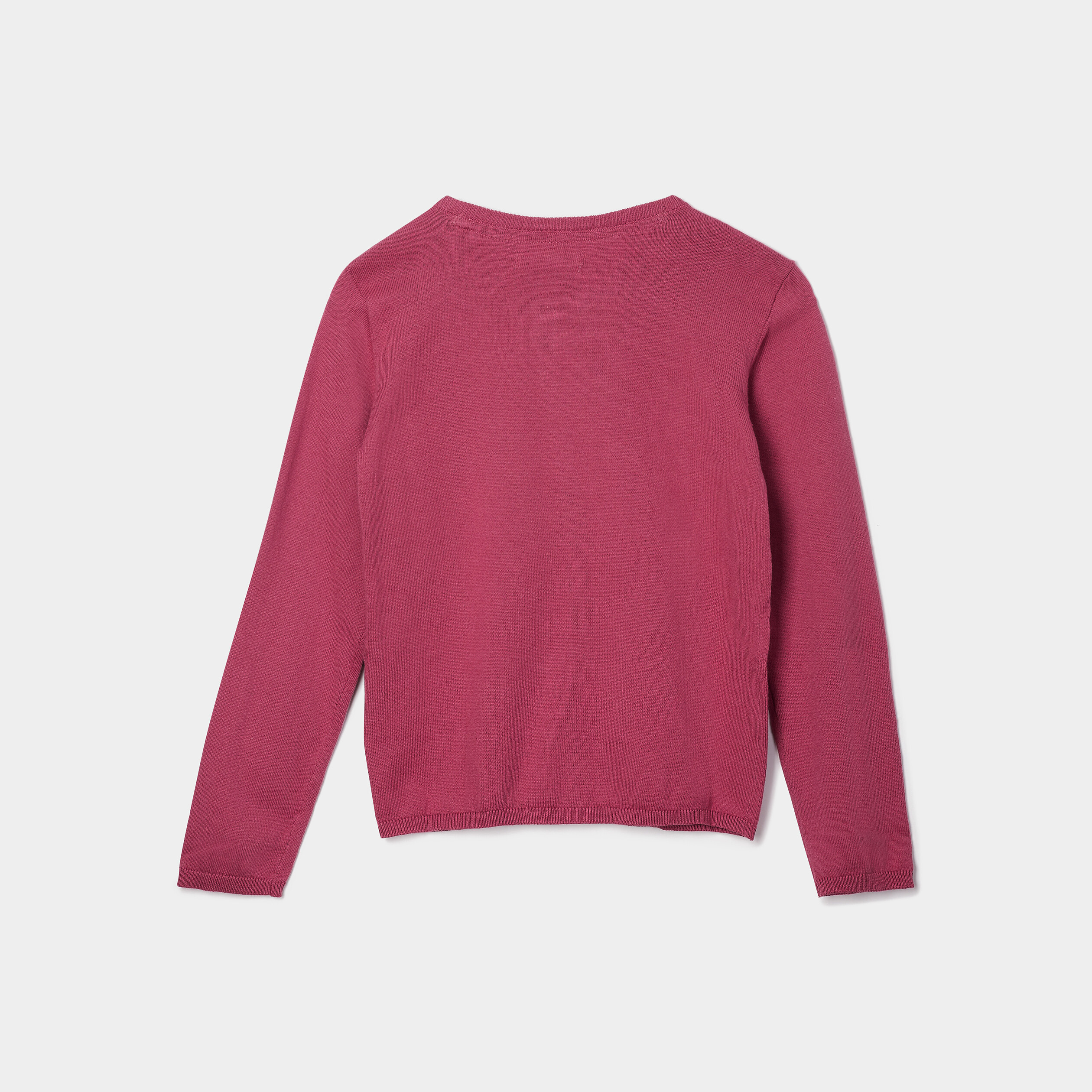 Gilet boutonné rose fille | La Halle