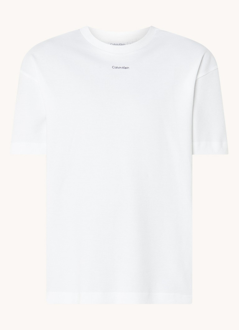 Tricou elastic cu logo Calvin Klein