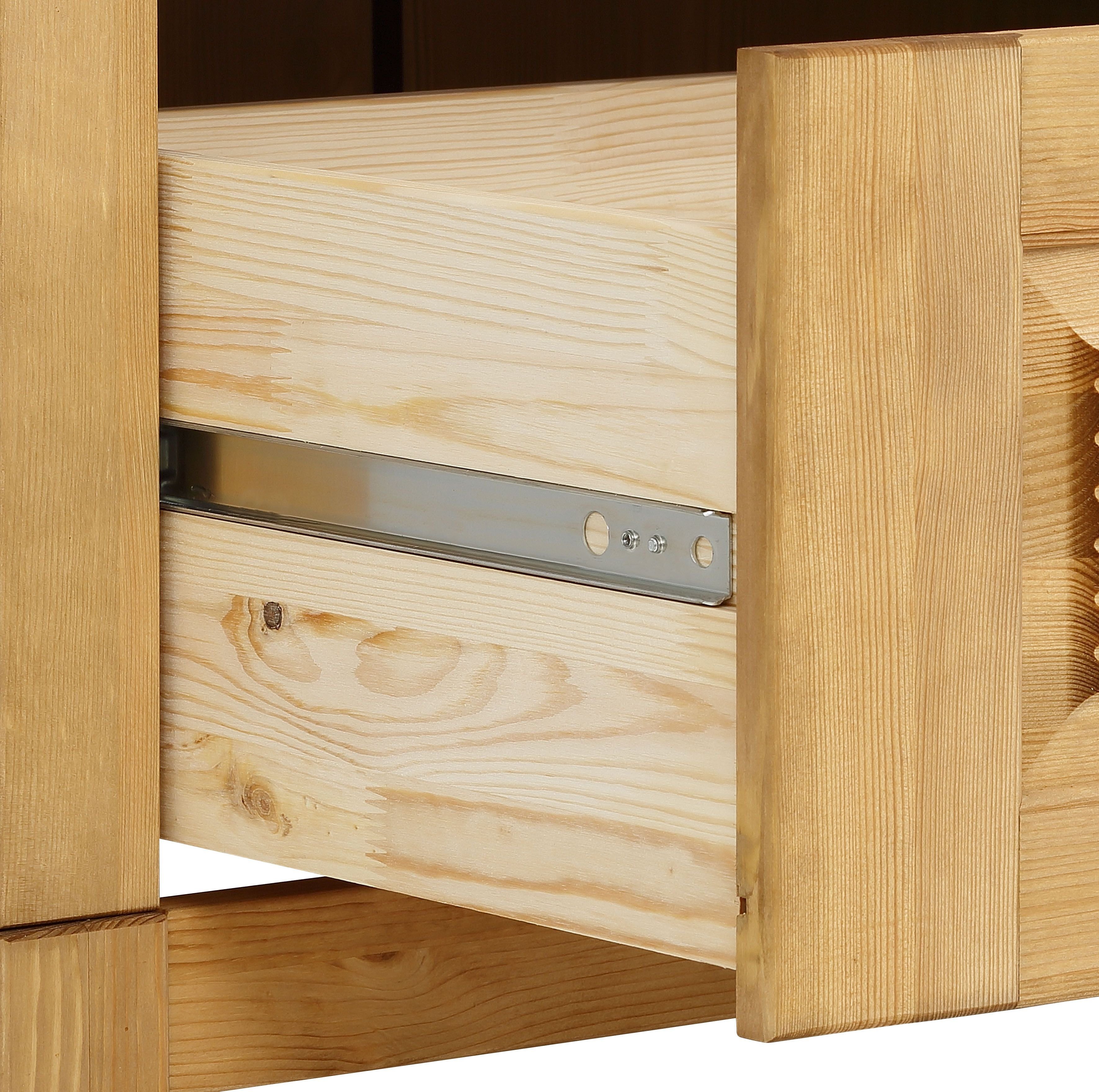 Home affaire Schubkastenkommode Rauna, aus massiver Kiefer mit 5 Schubladen, Breite 96 cm