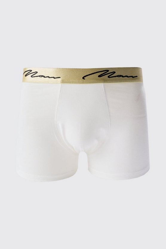 5er-Pack Man Signature Boxershorts mit Gold-Bund