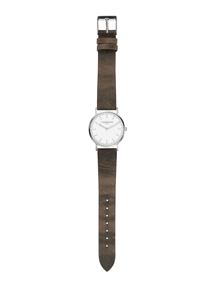 LIEBESKIND BERLIN Armbanduhr in Dunkelbraun günstig kaufen onesize