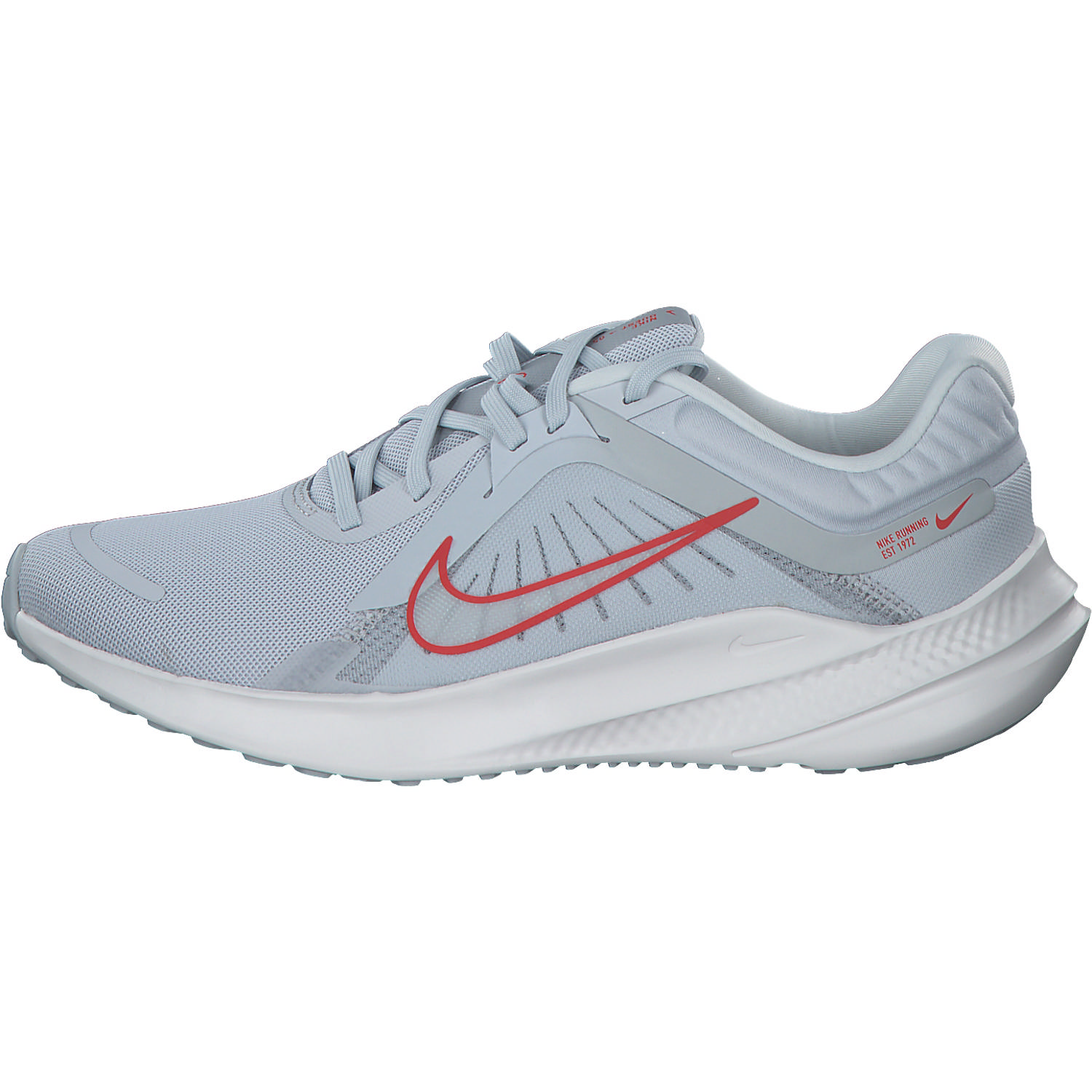 Nike Quest 5 DD9291, Schnürschuhe, Damen, pure platinum/lt crimson wolf