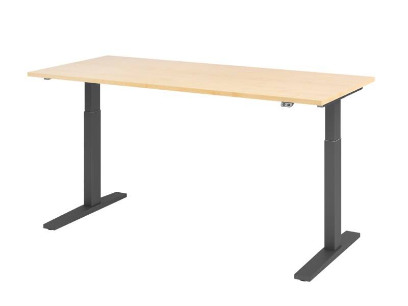 Hammerbacher Steh-Sitz-Schreibtisch VXMKA19/3/G Ahorn 1800 mm x 800 mm