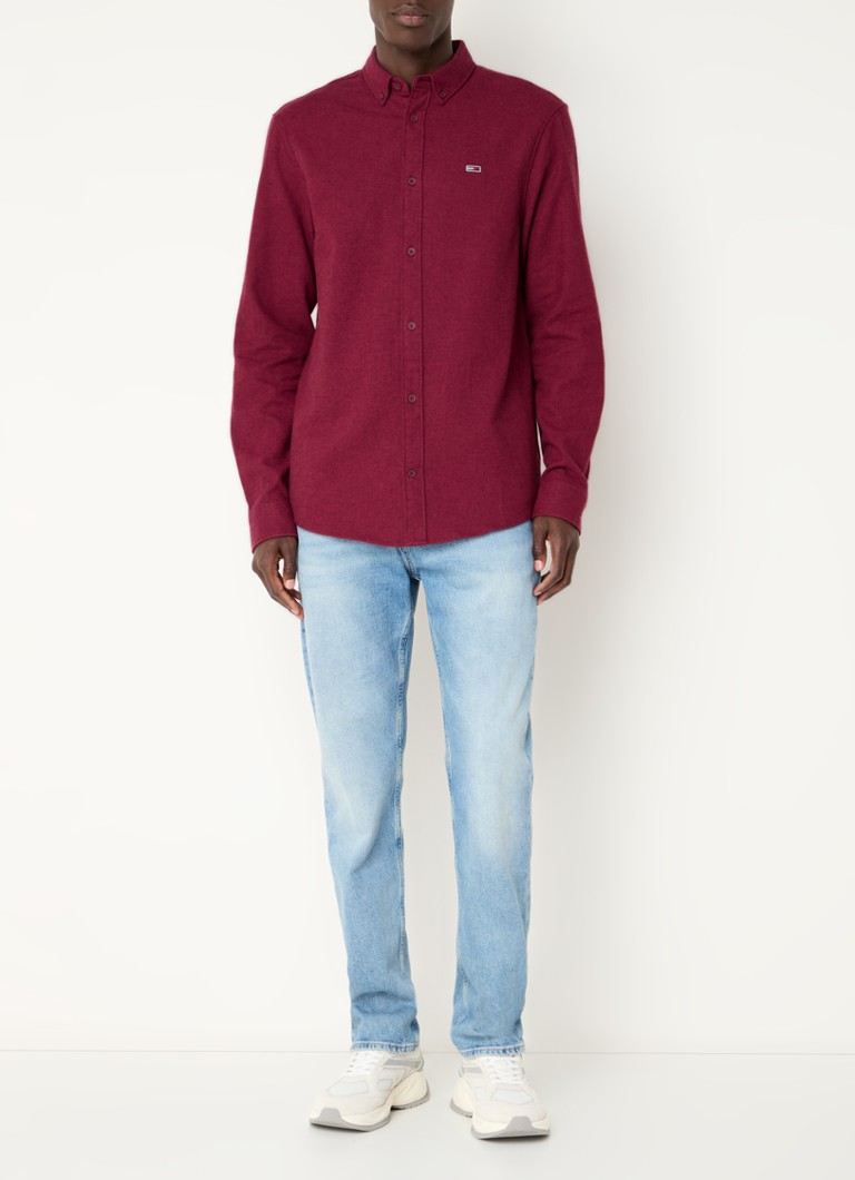 Tommy Hilfiger košulja regularnog kroja s vezom logotipa