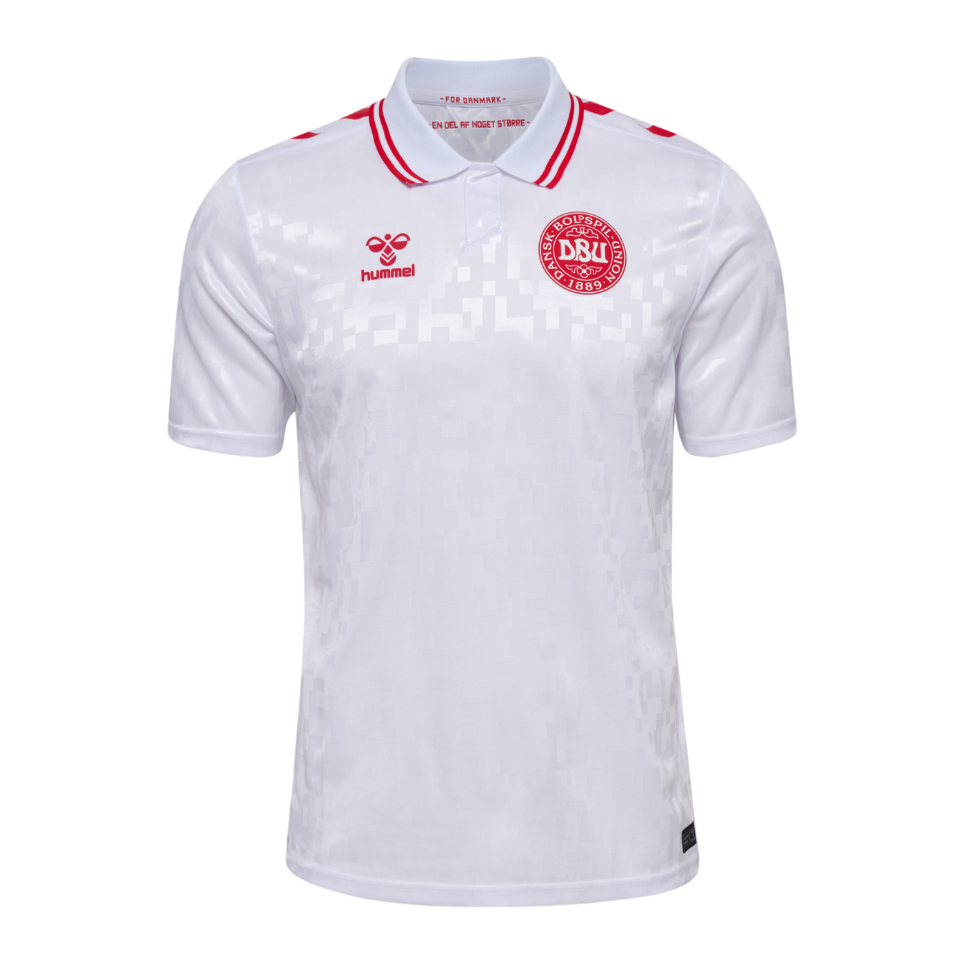 Hummel Dänemark Trikot Away EM 2024 Weiss F9001