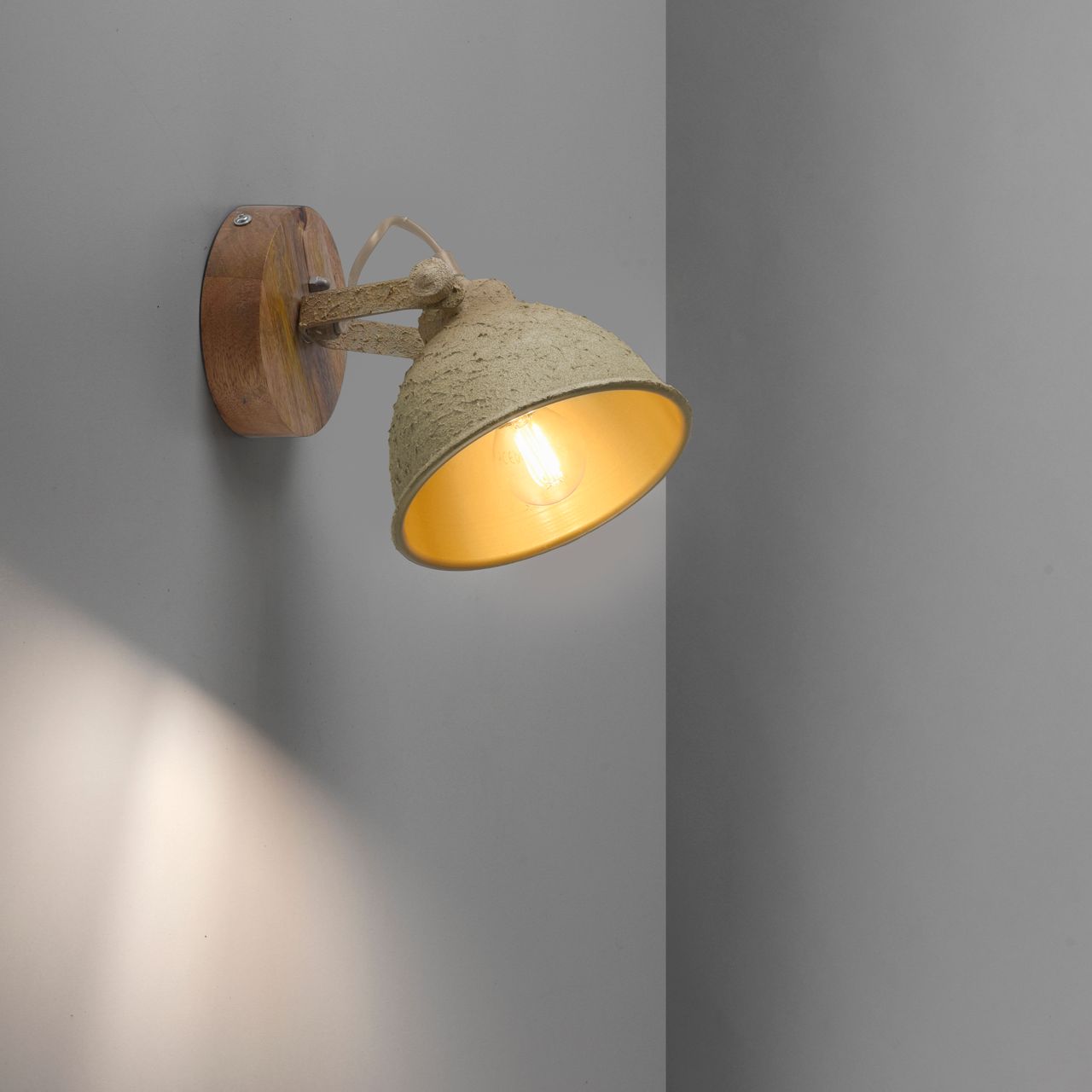 JUST LIGHT LeuchtenDirekt Wand- und Deckenleuchte SAMIA, 1x E14 max. 40,00 Watt, dreh- und schwenkbar, Innenleuchte, IP20
