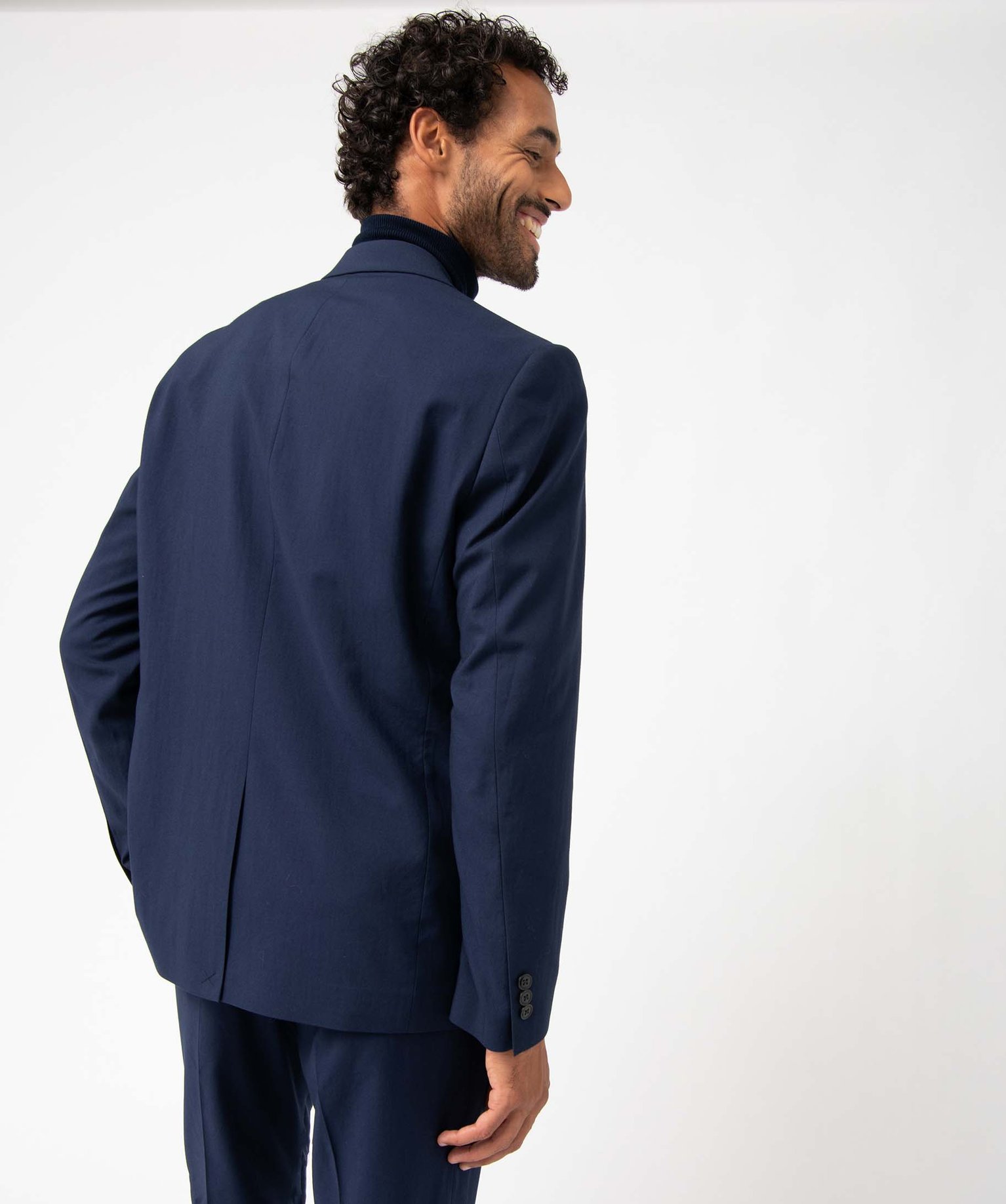 Veste de costume homme fermeture 2 boutons bleu fonce | GEMO
