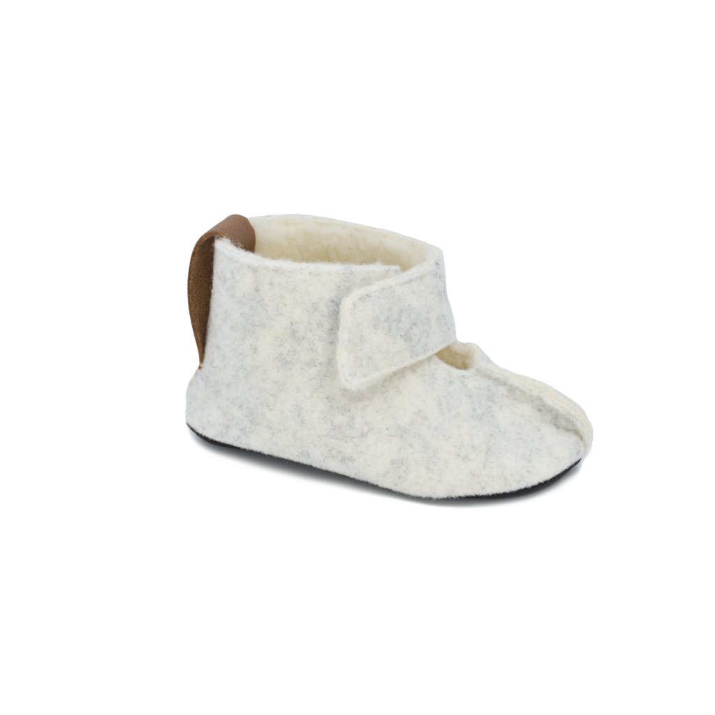 OmaKing Felt Slippers Kaku White Krabbelschuhe