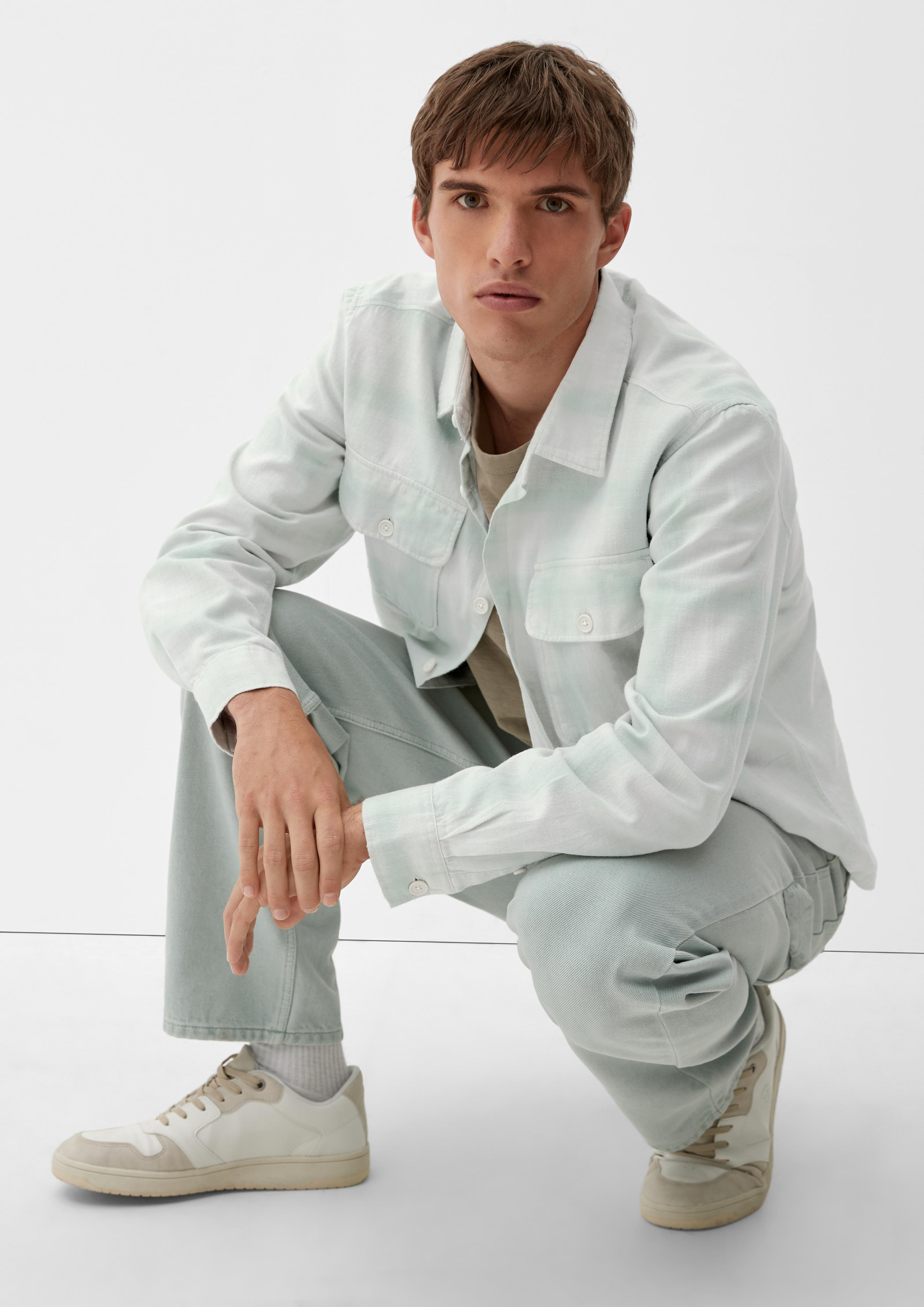QS x JAMULE Flanellhemd mit Karomuster  2127144-61N0