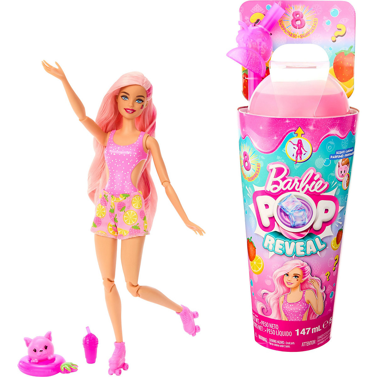 Barbie Pop! Reveal Juicy Fruits Erdbeerlimonade