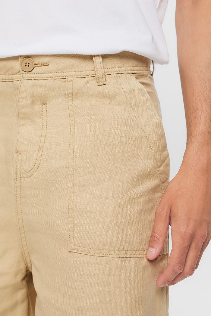 Bermudashorts, Baumwoll-Leinen-Mix