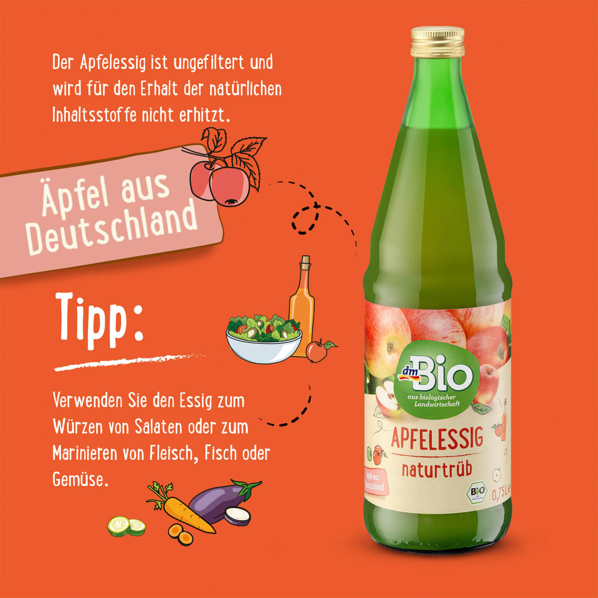 Apfelessig, 750 ml