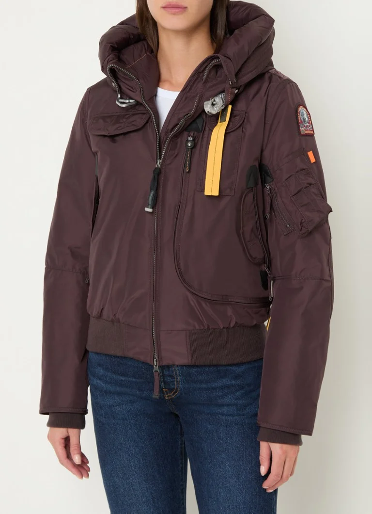 Parajumpers Gobi padded down-filled bomber jacket with hood