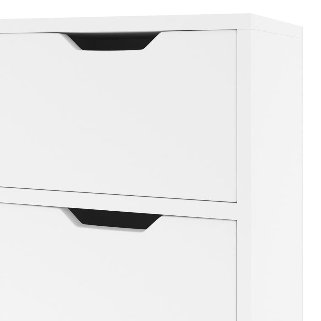 vidaXL Sideboard Sideboard Hochglanz-Weiß 90x30x72 cm Holzwerkstoff (1 St)
