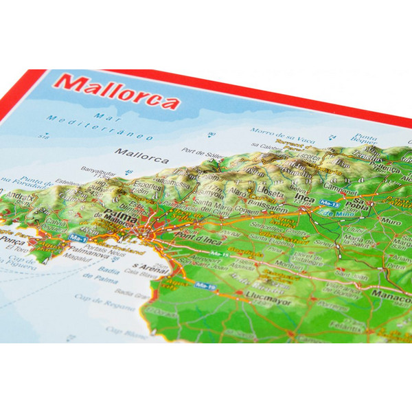 RELIEFPOSTKARTE MALLORCA
