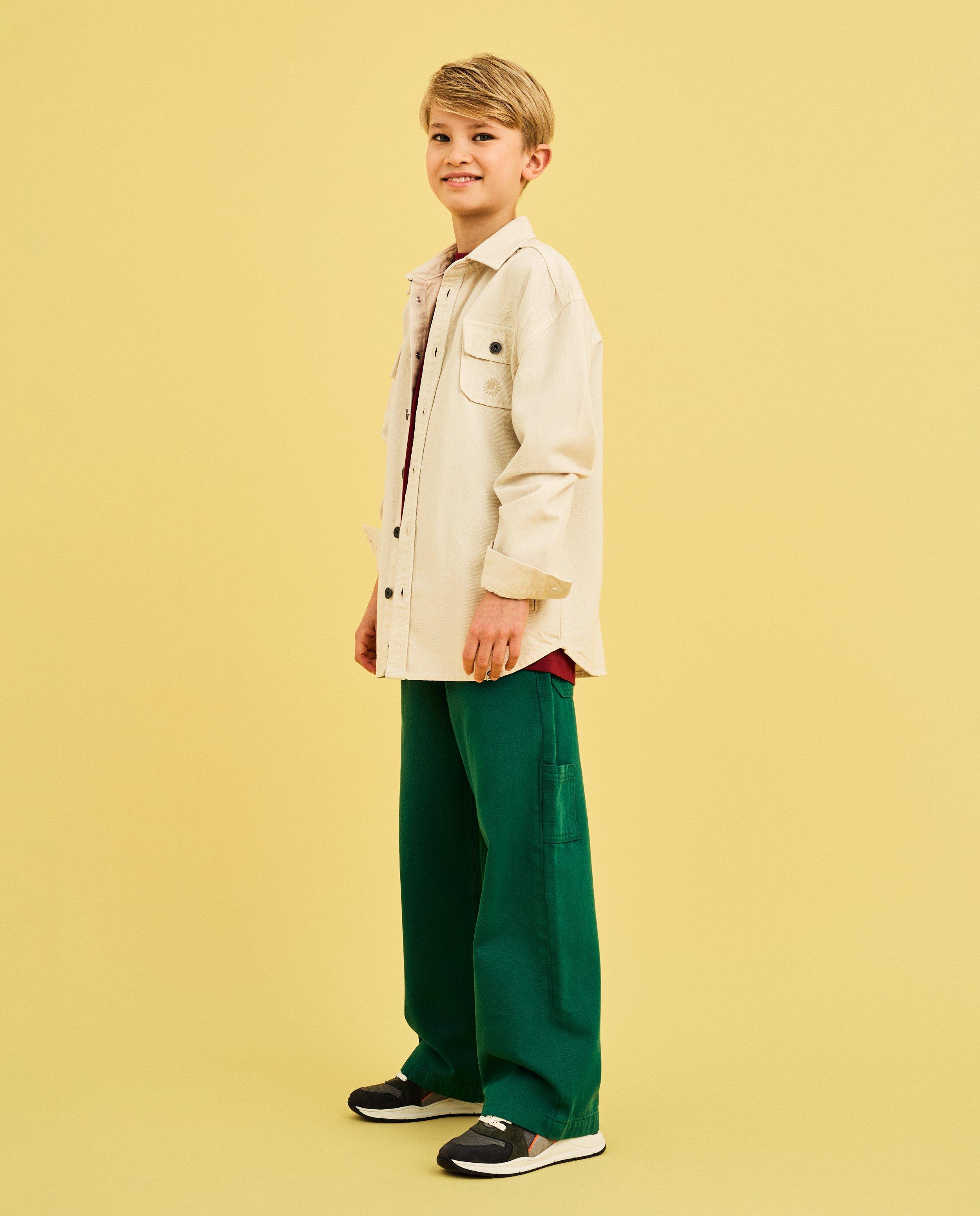 CKS zöld nadrág, cargo fit, khaki