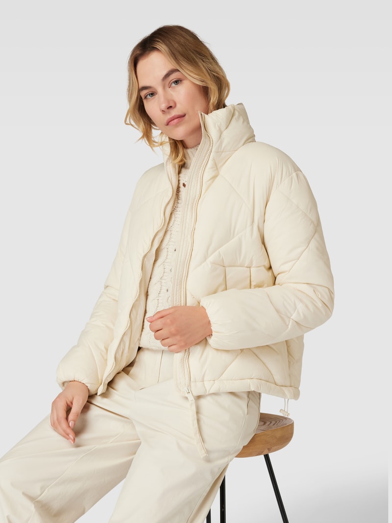 Steppjacke mit Stehkragen Modell 'Bomina' in ecru