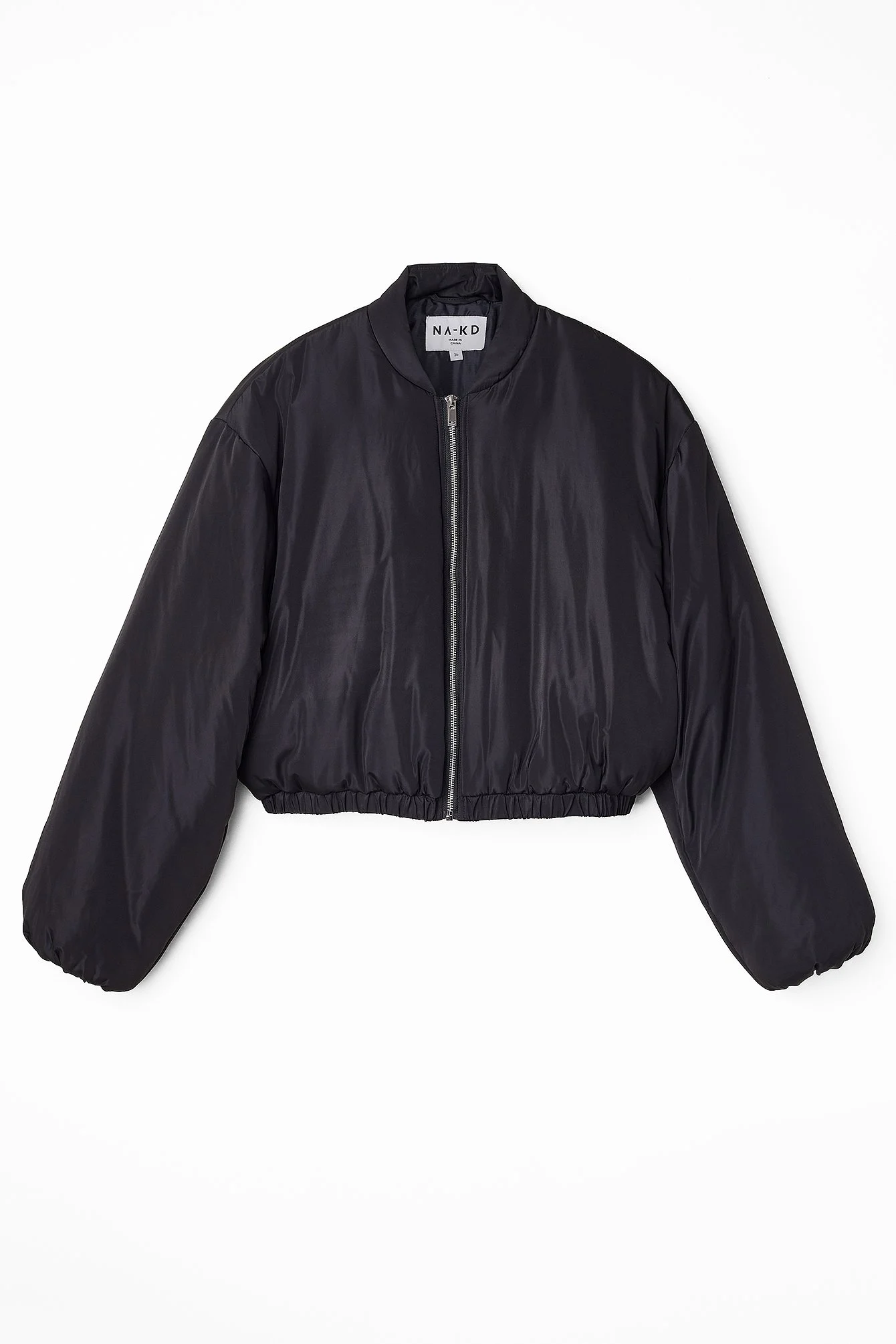 Gefütterte Crop-Bomberjacke