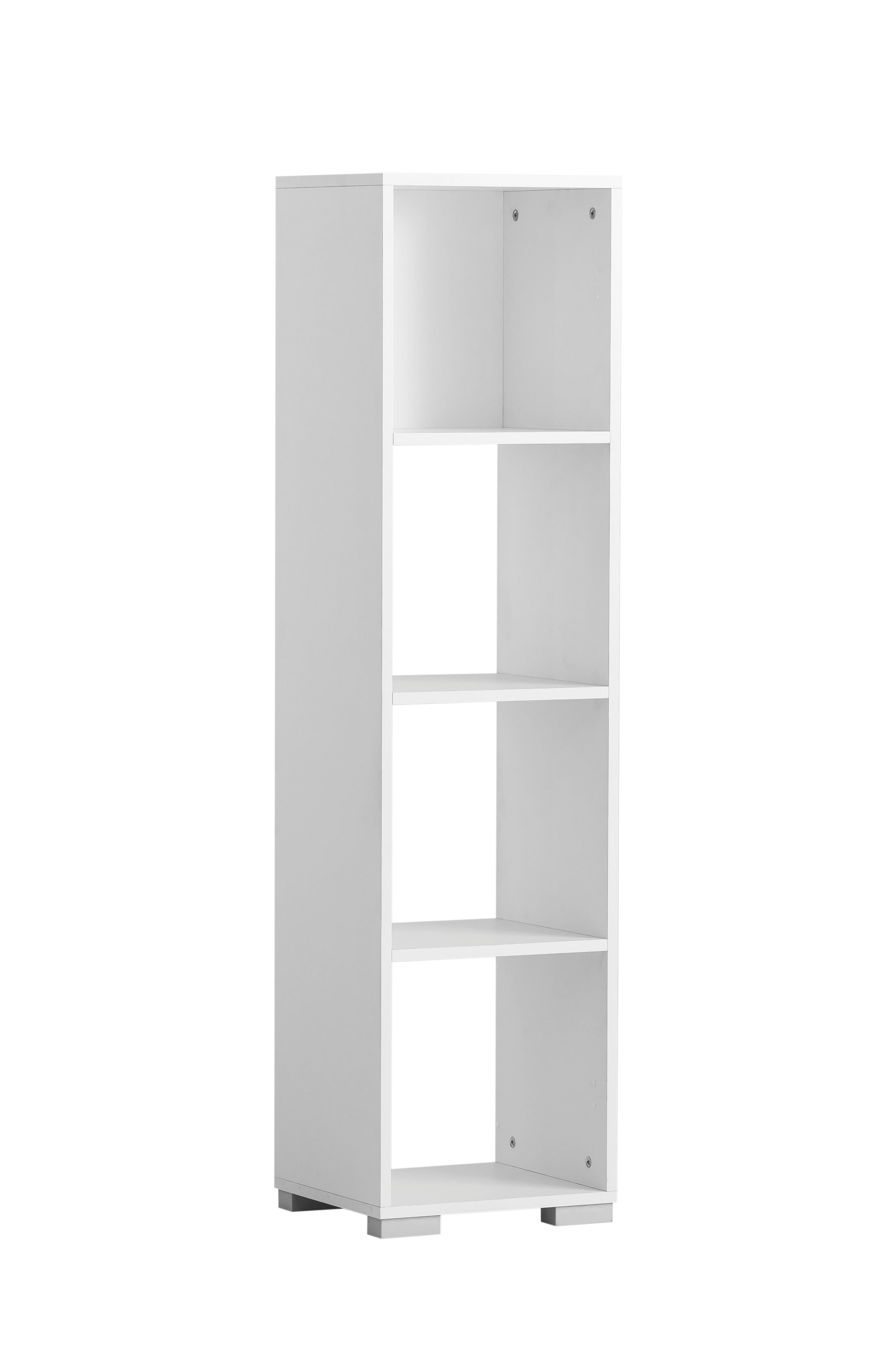 MÖBELPARTNER Aktenregal Fox, HxBxT 143x36x33cm, 4 Fächern, Eiche