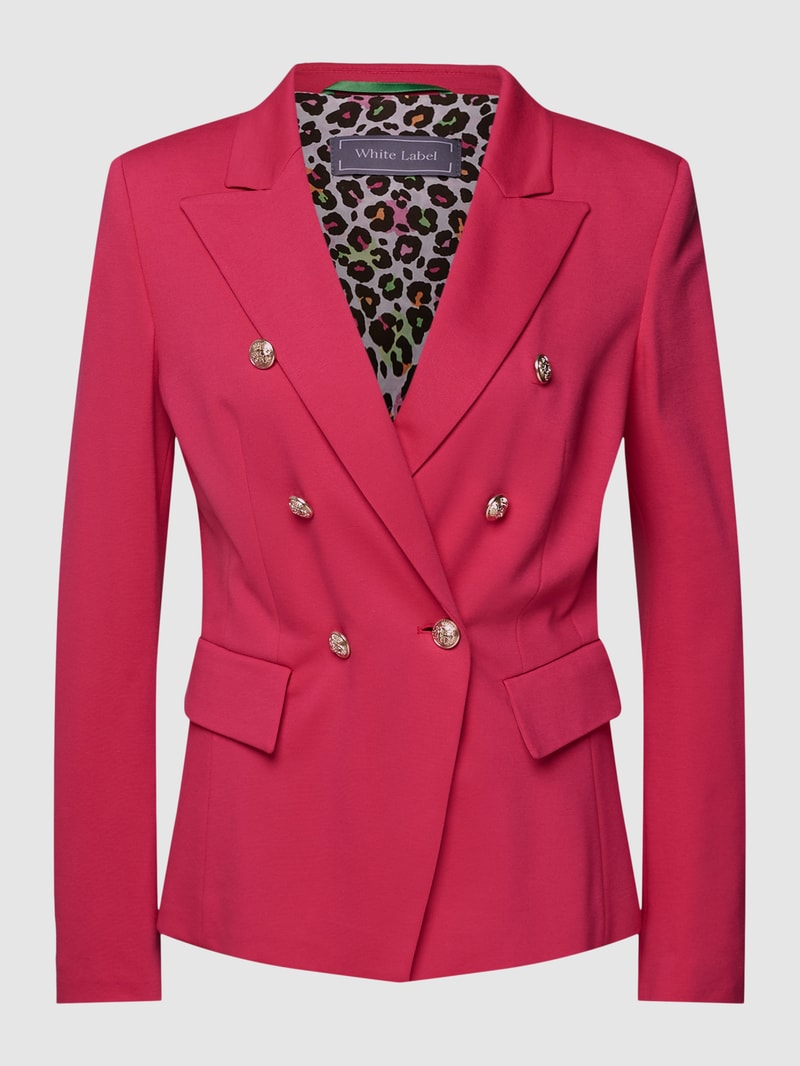 Blazer mit Zierknöpfen in pink