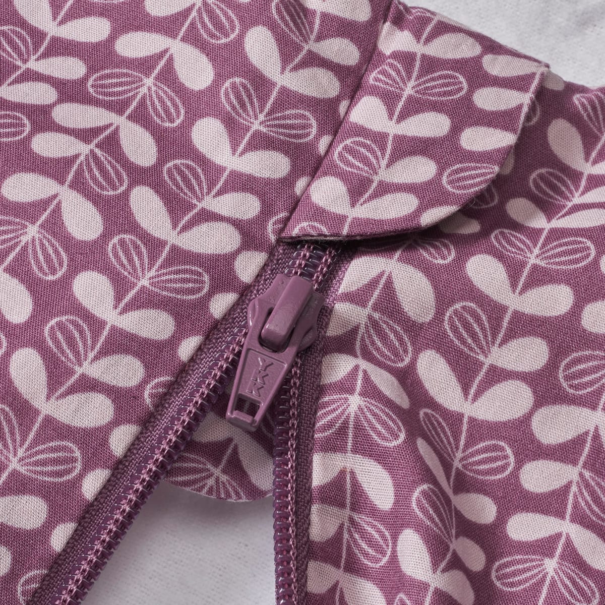 Schlafsack 1,5 TOG, mit Web-Muster, lila, 80 cm, 1 St