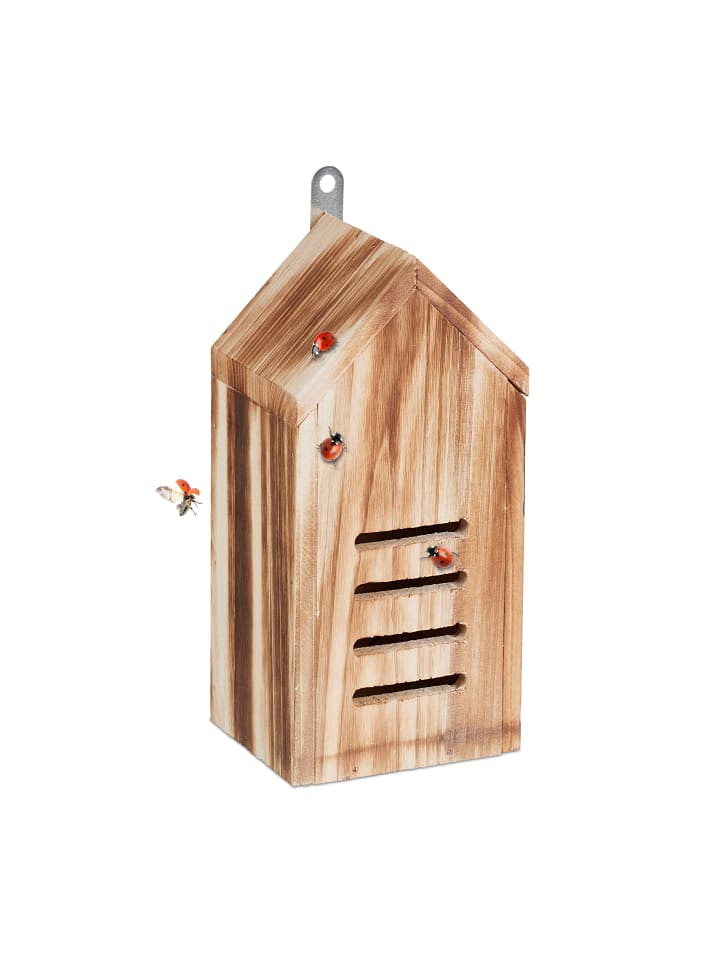 relaxdays Marienkäferhaus in Braun günstig kaufen onesize