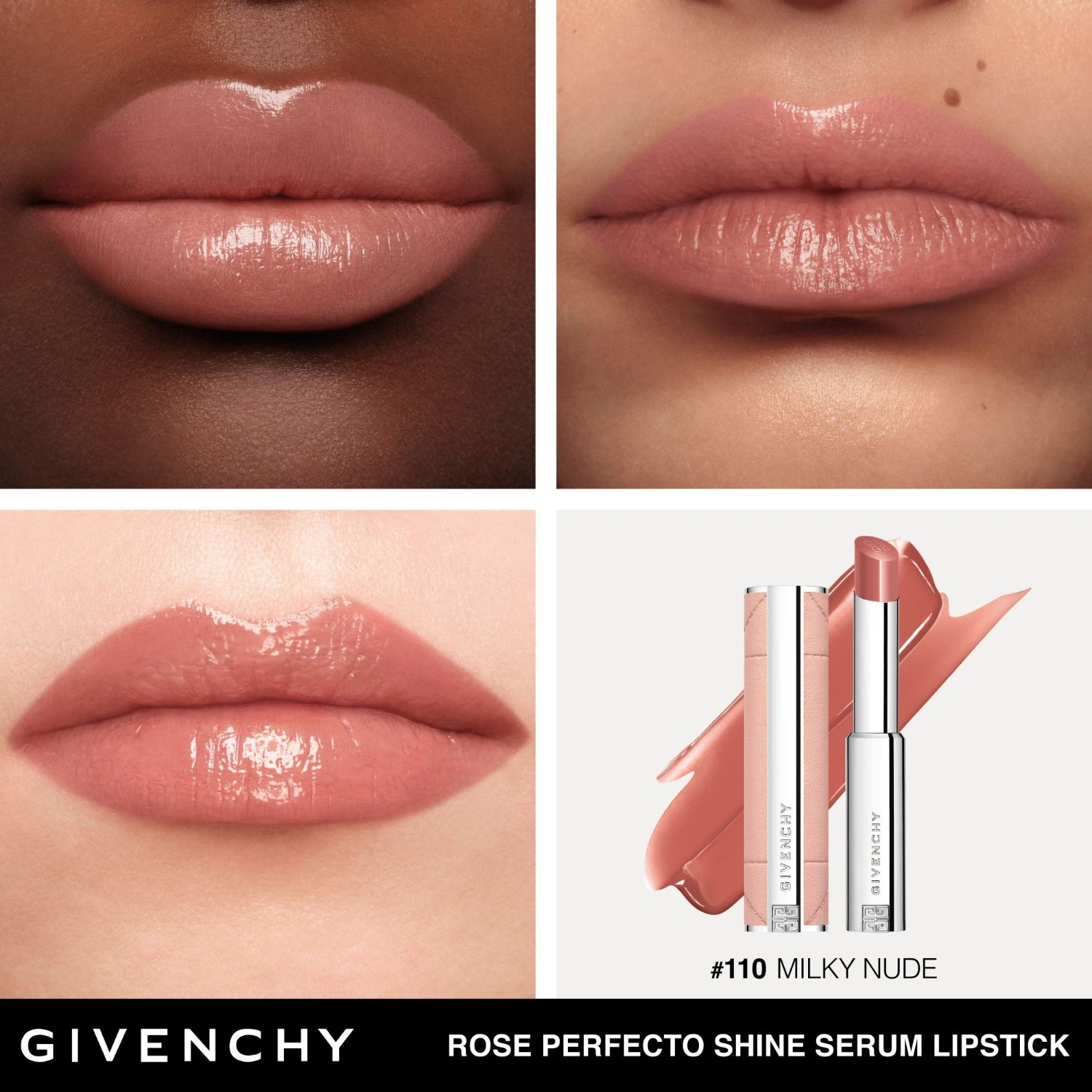 Ruj Givenchy Rose Perfecto Shine cu ser