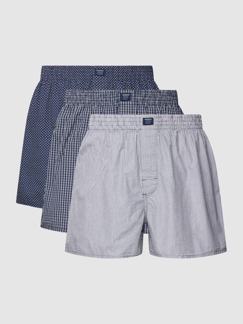 Boxershorts mit Label-Detail im 3er-Pack in marineblau