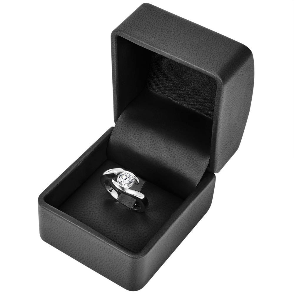 Trilani Bague en argent Argent sterling Oxyde de zirconium (CZ) en Argent Bague