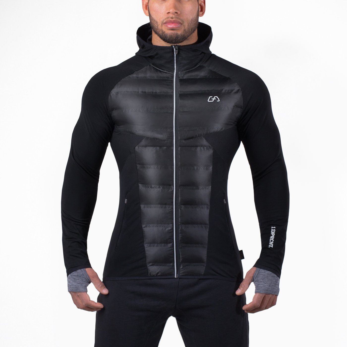 GYM AESTHETICS Funktionsjacke Ultrasonic Laufjacke für Herren Thermo-Managing
