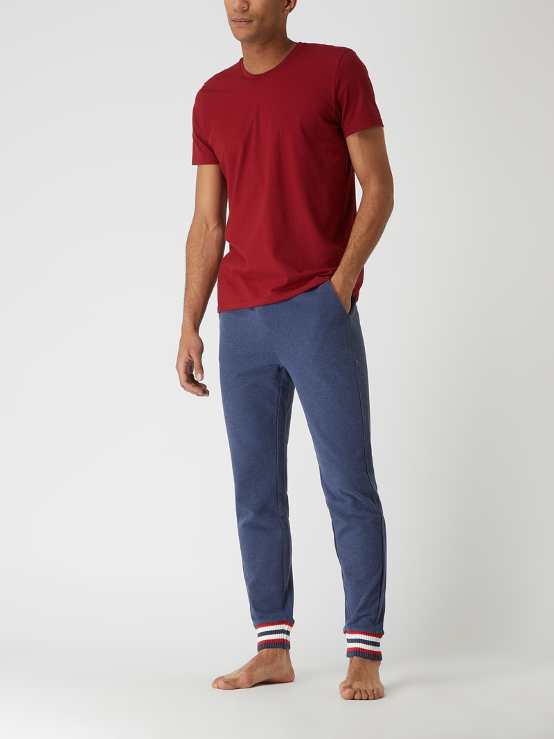 Lounge-Hose aus Baumwolle in marineblau