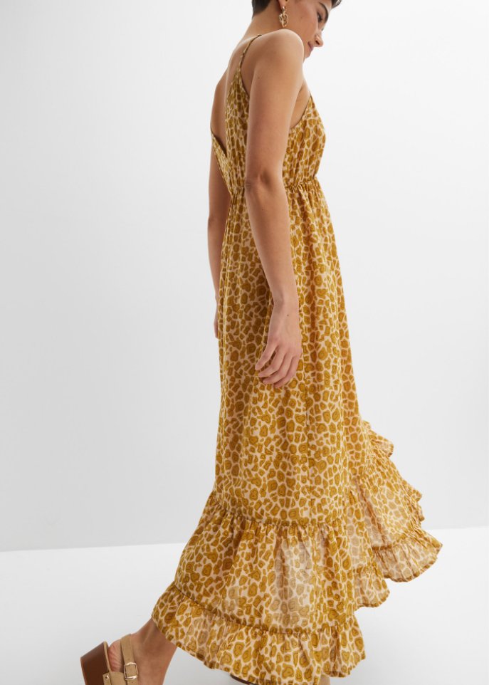 Maxikleid mit Leo-Druck