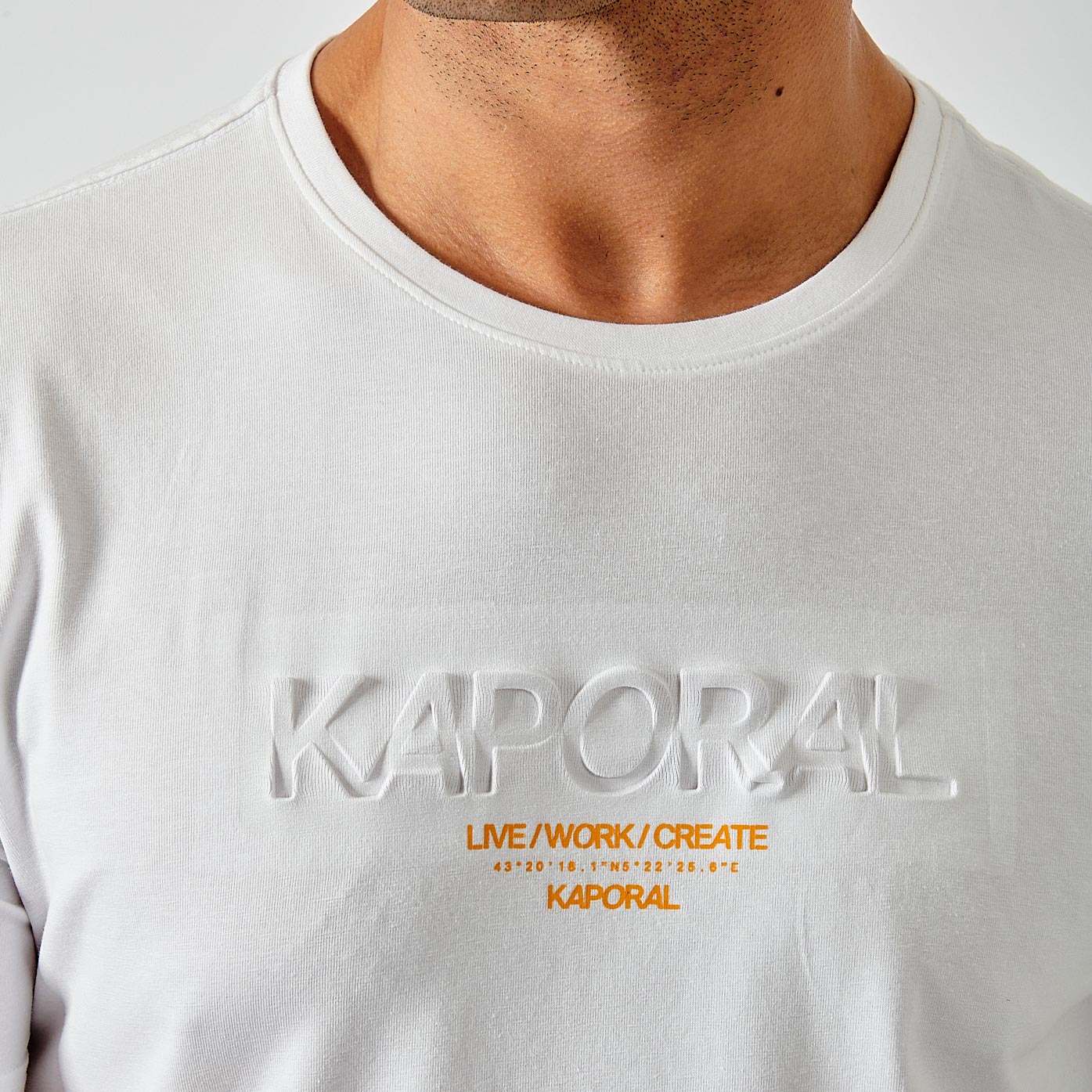 NIRAJ  T-shirt blanc homme