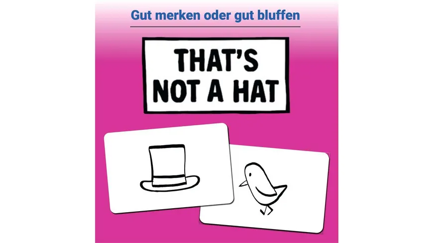 Ravensburger Spiel - That's not a hat - Partyspiel, Kartenspiel für 3-8 Personen, lustige Unterhaltung ab 8 Jahren