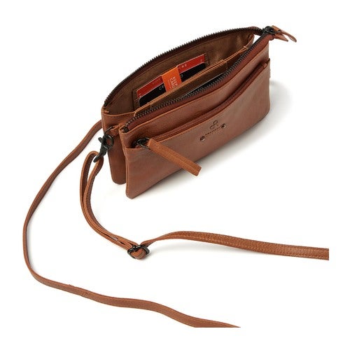 dR Amsterdam Clutch Camel