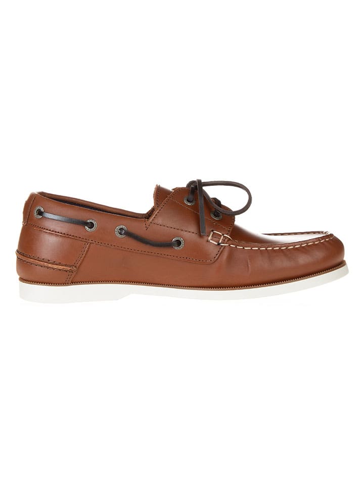 Tommy Hilfiger Shoes Leder-Mokassins in Hellbraun günstig kaufen