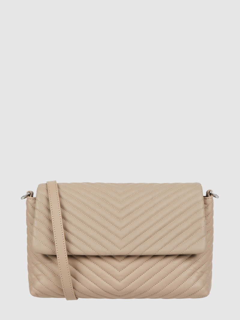 Crossbody Bag aus Leder Modell 'Coco' in stein