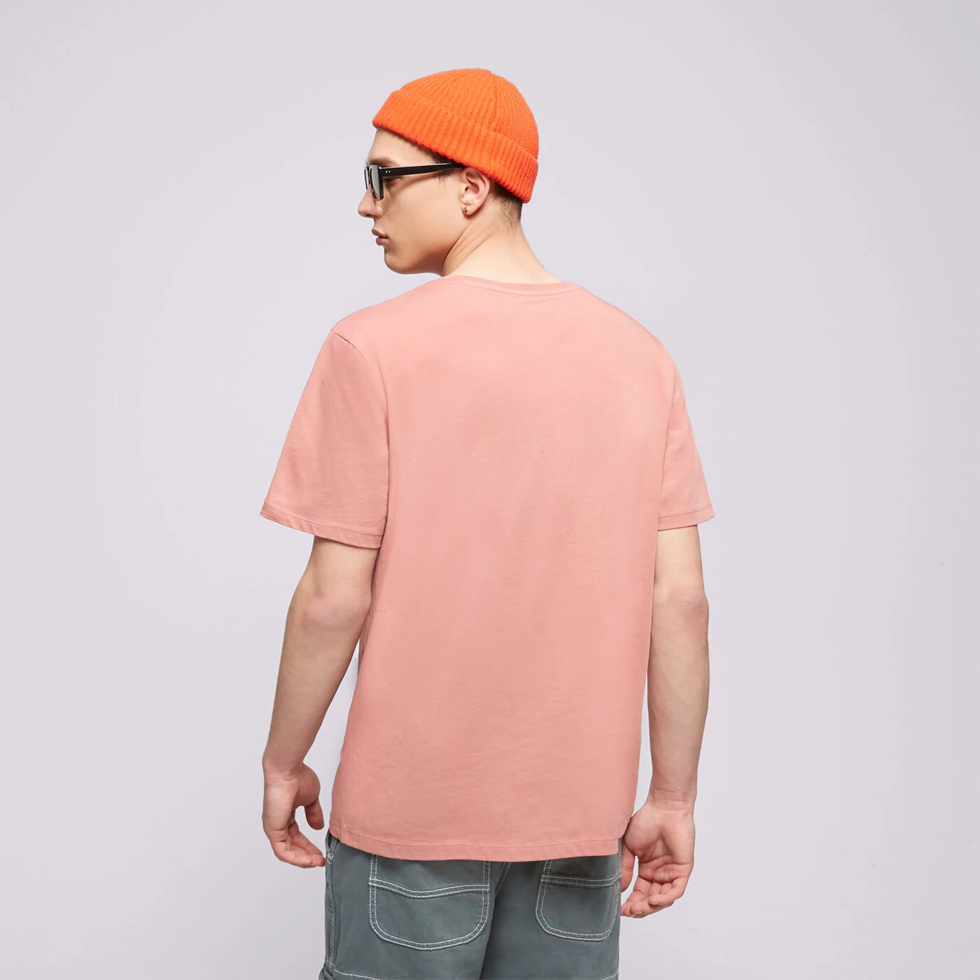 TIMBERLAND T-SHIRT SMALL LOGO PRINT Dunkelrot