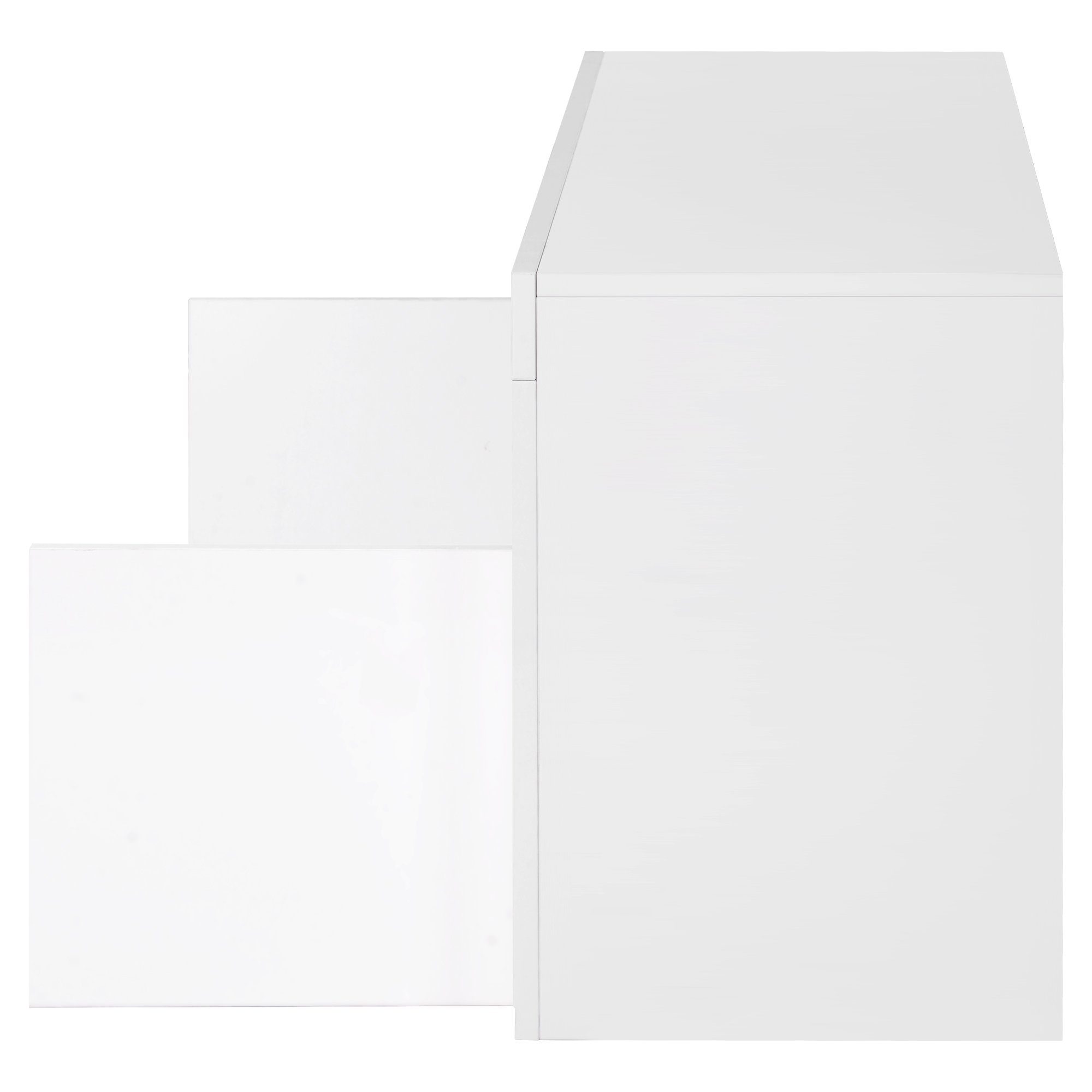Fangqi Lowboard LED-TV-Ständer 120 cm Schranktisch, mit 16-Farben-LED-RGB-Leuchten (Fernbedienung, 4 Blitzeffekten, TV-Board,TV Schrank Fernsehtisch Fernsehschrank, Moderne TV-Einheit), Aufbewahrung (5 großen offenen Regalen und 2 Schränken mit Türen