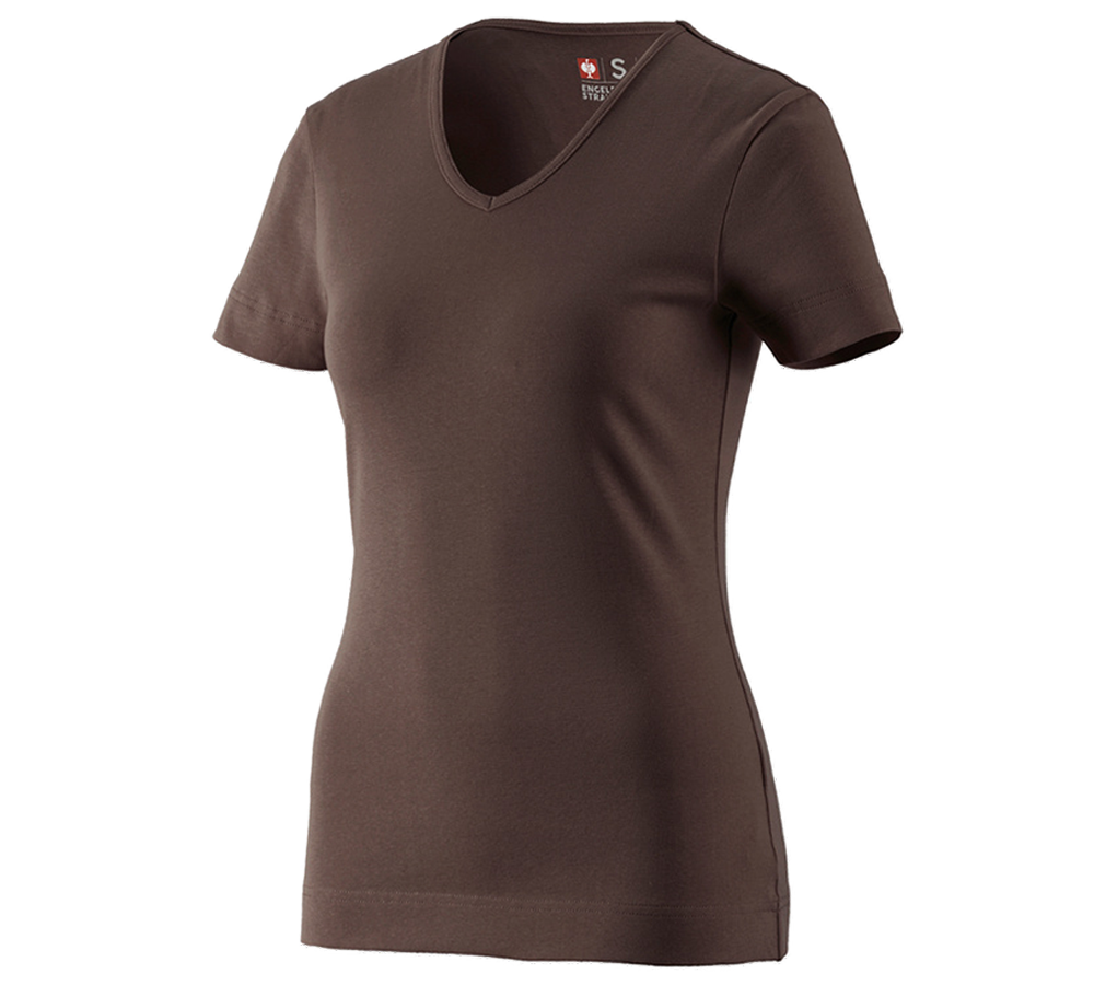 e.s. T-Shirt cotton V-Neck, Damen