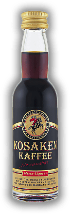Kosaken Kaffee Mocca - Liqueur 0,04 Liter Kosaken Kaffee Mocca - Liqueur 0,04 Liter Klassischer, herzhafter Kaffeelikör. 0,04	 Liter - Vol 26%