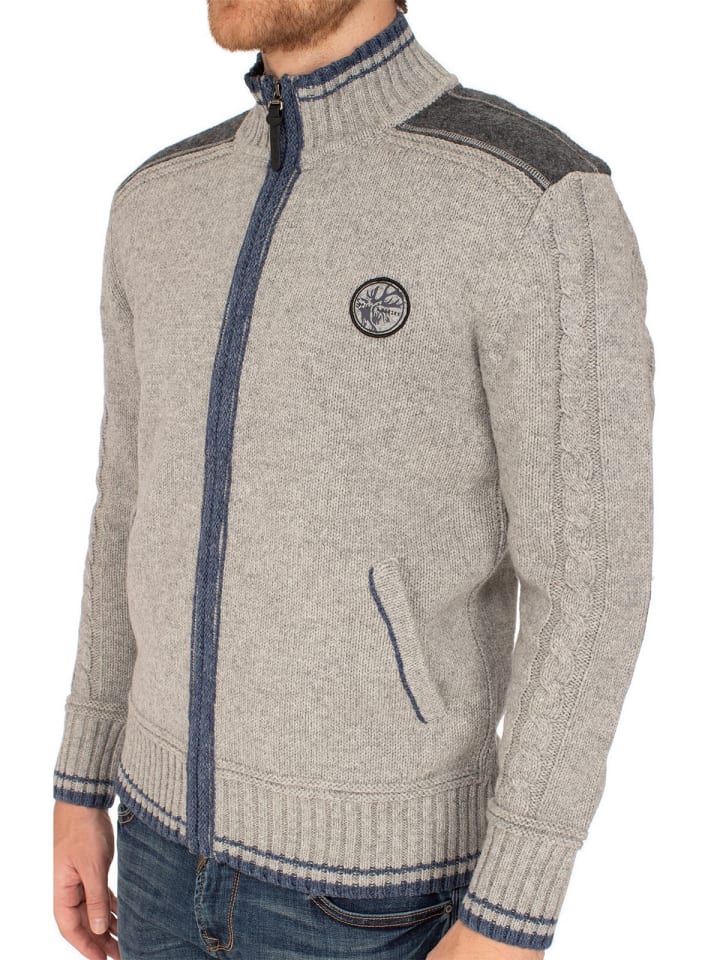 Spieth & Wensky Strickjacke BETZBACH in hellgrau günstig kaufen