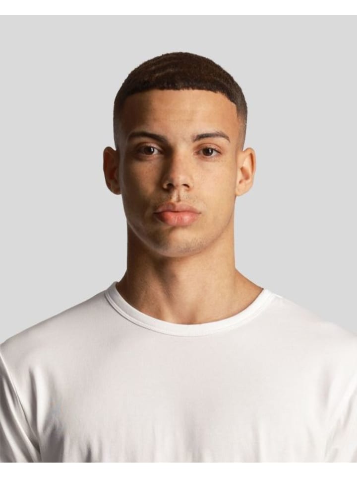 Lyle & Scott T-Shirt (3Er-Set) in Jadegrün/ Weiß/ Blau günstig kaufen