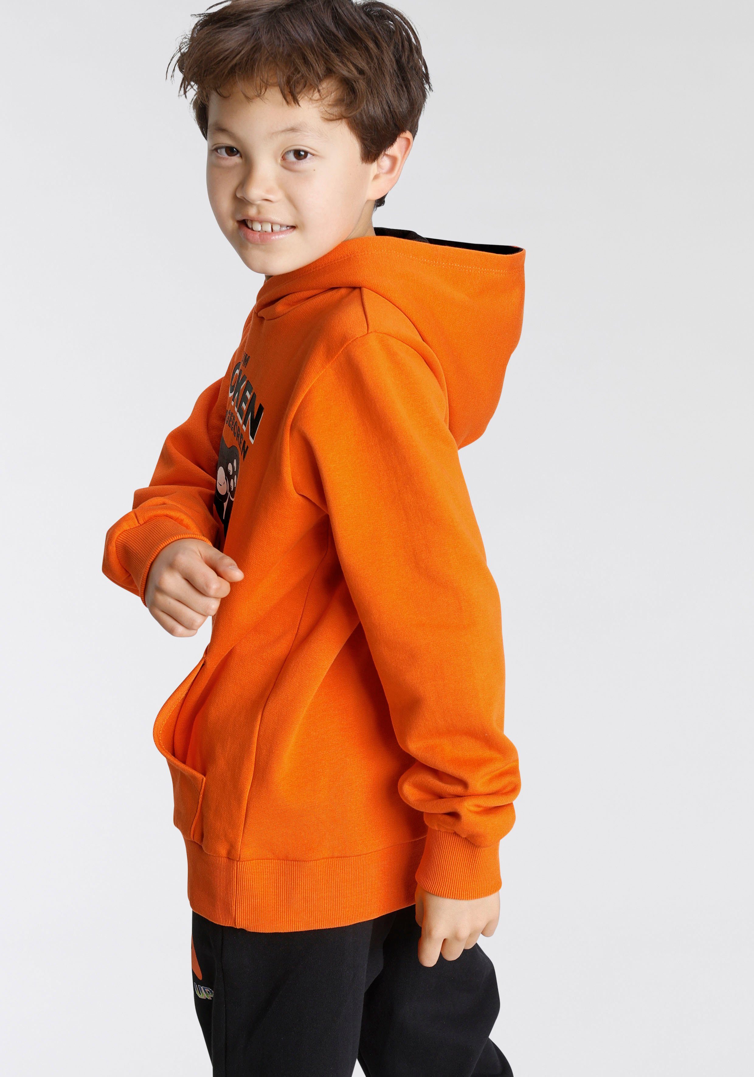 KIDSWORLD Kapuzensweatshirt FÜR ZOCKER Spruch