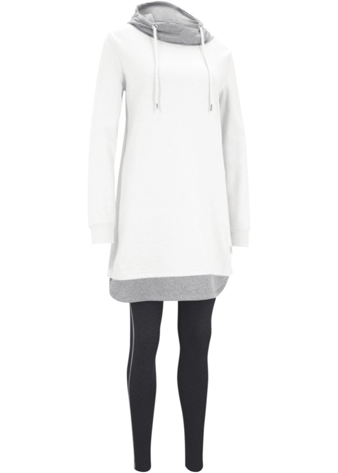Longsweatshirt mit Leggings (2-tlg. Set)
