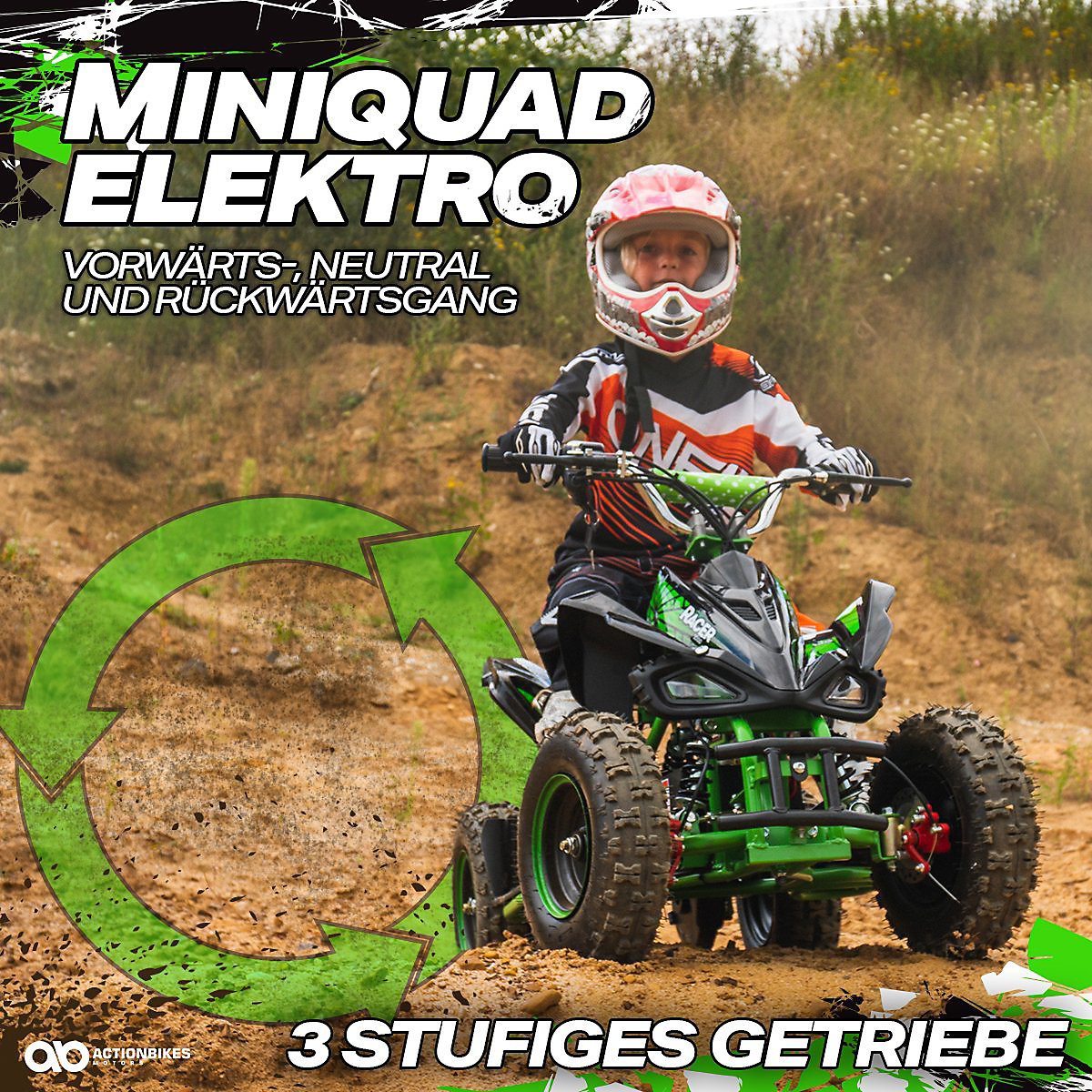 Kinder Elektroquad ATV Racer - 1000 Watt 36 Volt Elektromotor - Kinderfahrzeug