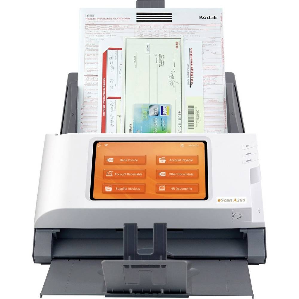 Plustek A4-Netzwerk-Scanner, Stand-Alone, beliebige Dokumentenscanner, (WLAN)