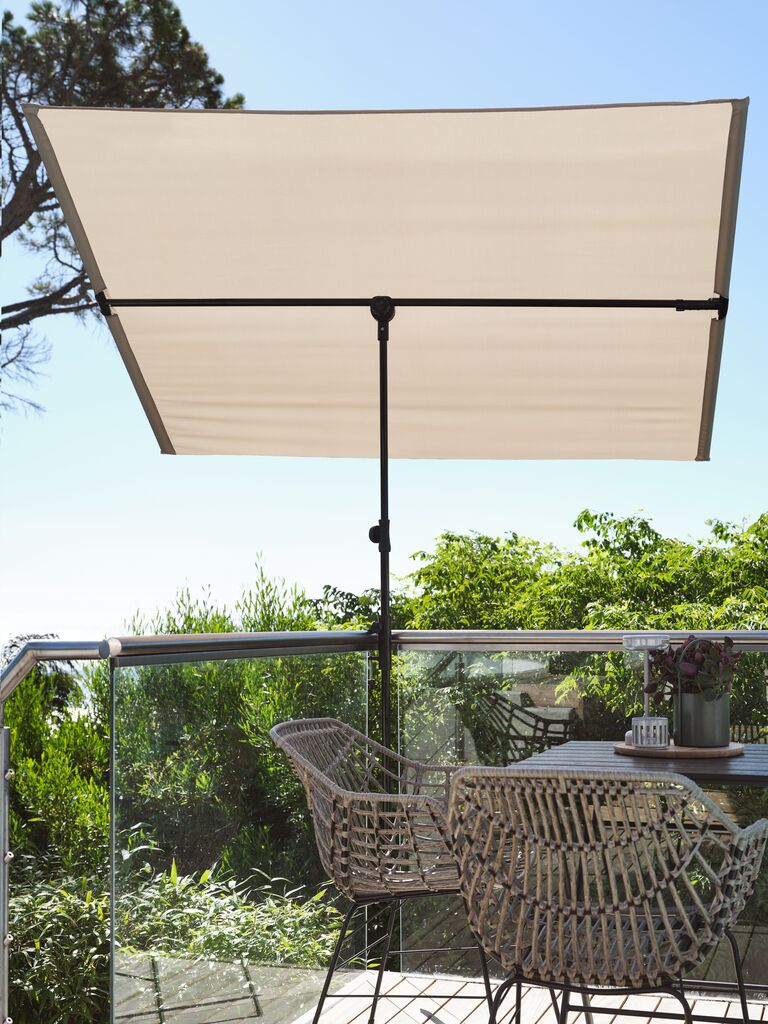 Parasol de balcon HEJLPLET L130xL181 sable
