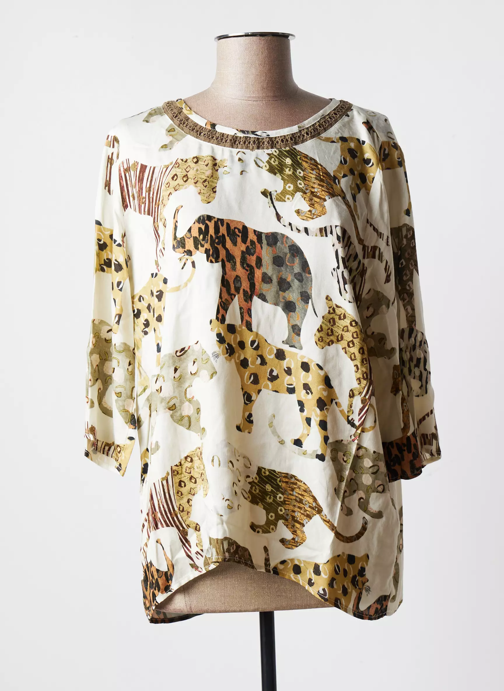 Geisha Blouses Femme couleur beige