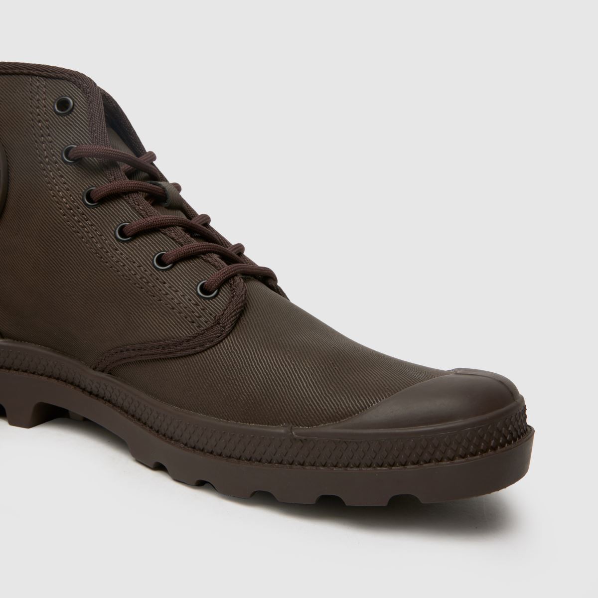 Palladium – Pampa – Mörkbruna högkvalitativa sneakers med hög beläggning